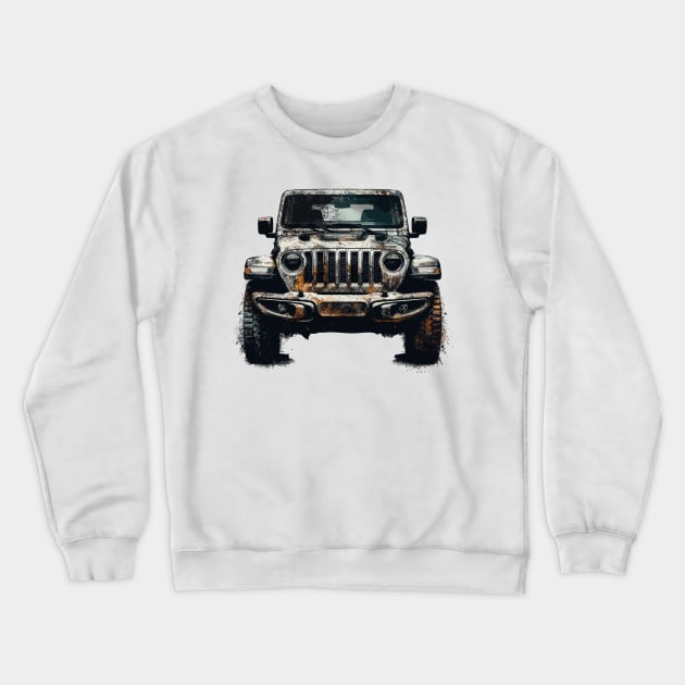 Jeep Gladiator Crewneck Sweatshirt by Vehicles-Art
